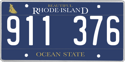 RI license plate 911376