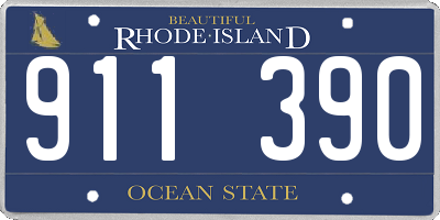 RI license plate 911390