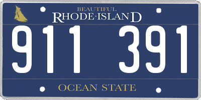RI license plate 911391