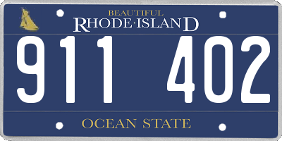 RI license plate 911402