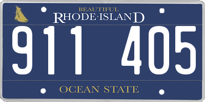 RI license plate 911405