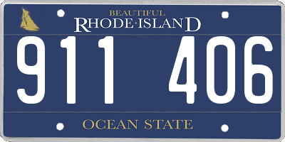 RI license plate 911406
