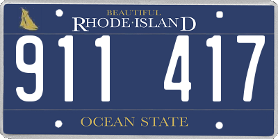 RI license plate 911417