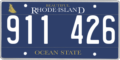 RI license plate 911426