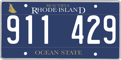 RI license plate 911429