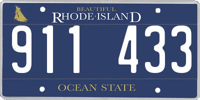 RI license plate 911433
