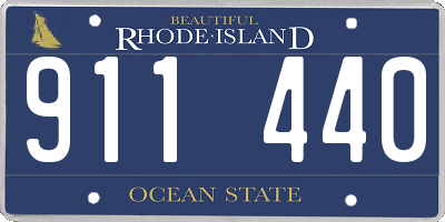 RI license plate 911440
