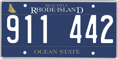 RI license plate 911442