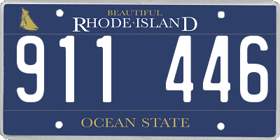 RI license plate 911446