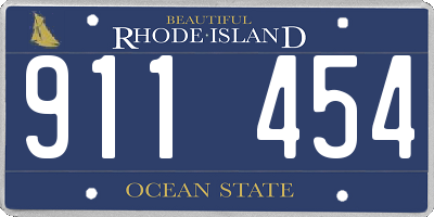 RI license plate 911454