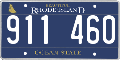 RI license plate 911460
