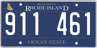 RI license plate 911461