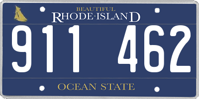 RI license plate 911462