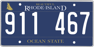 RI license plate 911467