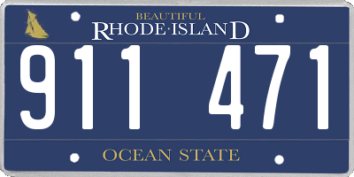 RI license plate 911471