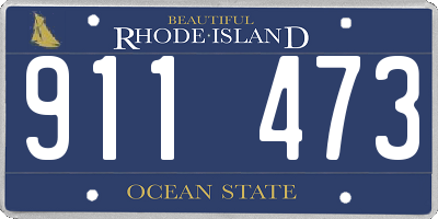 RI license plate 911473