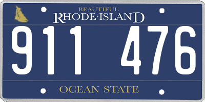 RI license plate 911476
