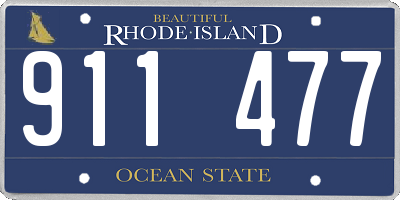 RI license plate 911477