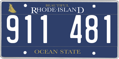 RI license plate 911481