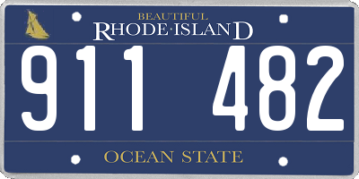 RI license plate 911482