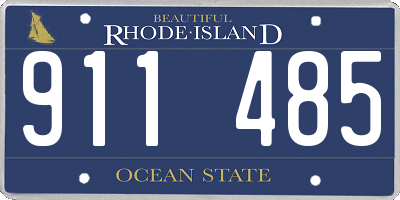 RI license plate 911485