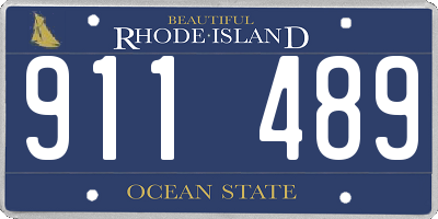 RI license plate 911489