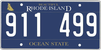 RI license plate 911499