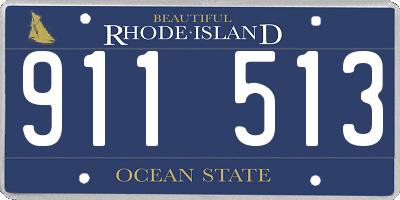 RI license plate 911513
