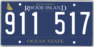 RI license plate 911517