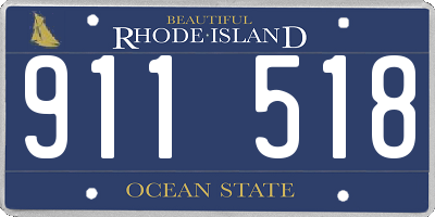RI license plate 911518