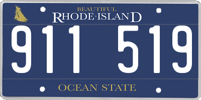 RI license plate 911519