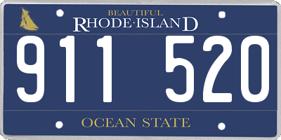 RI license plate 911520