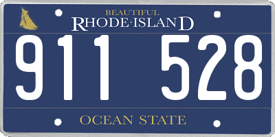 RI license plate 911528