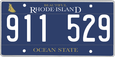 RI license plate 911529