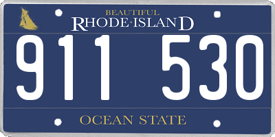 RI license plate 911530