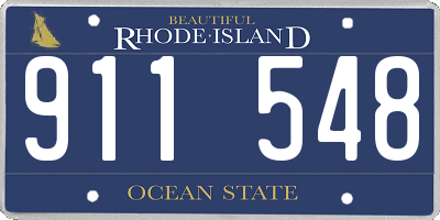 RI license plate 911548