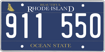 RI license plate 911550