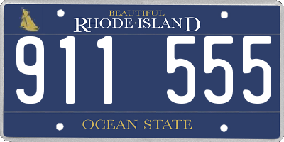 RI license plate 911555