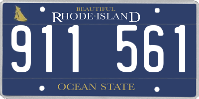 RI license plate 911561