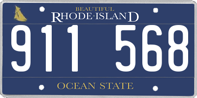 RI license plate 911568