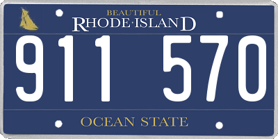 RI license plate 911570