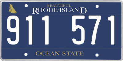 RI license plate 911571