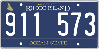 RI license plate 911573