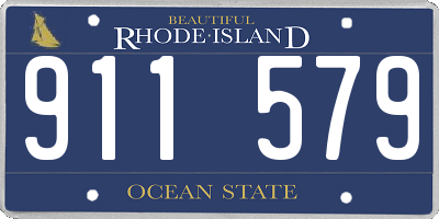 RI license plate 911579