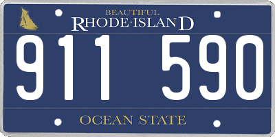 RI license plate 911590