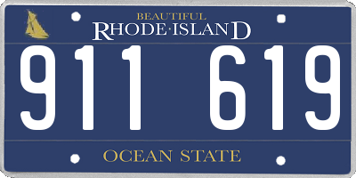 RI license plate 911619