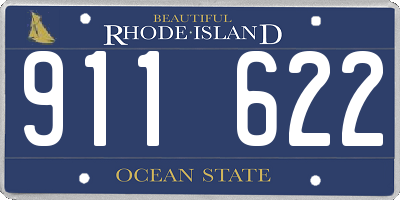 RI license plate 911622