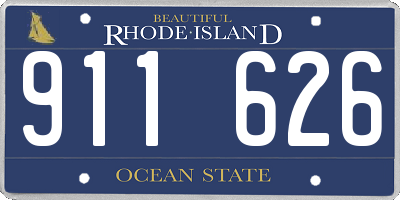 RI license plate 911626