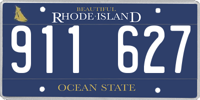 RI license plate 911627