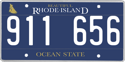 RI license plate 911656